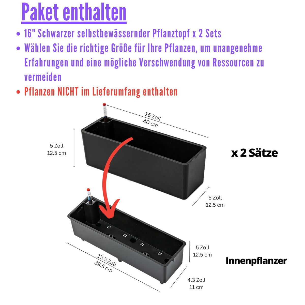 LáLáGreen planter box self-watering system supports easy plant care