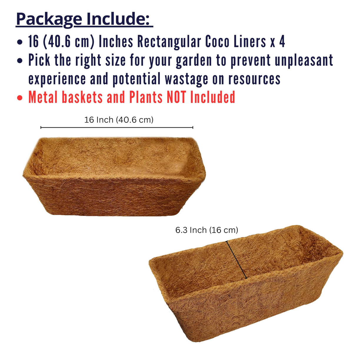 LáLáGreen preshaped coco liner ready to insert into planters.