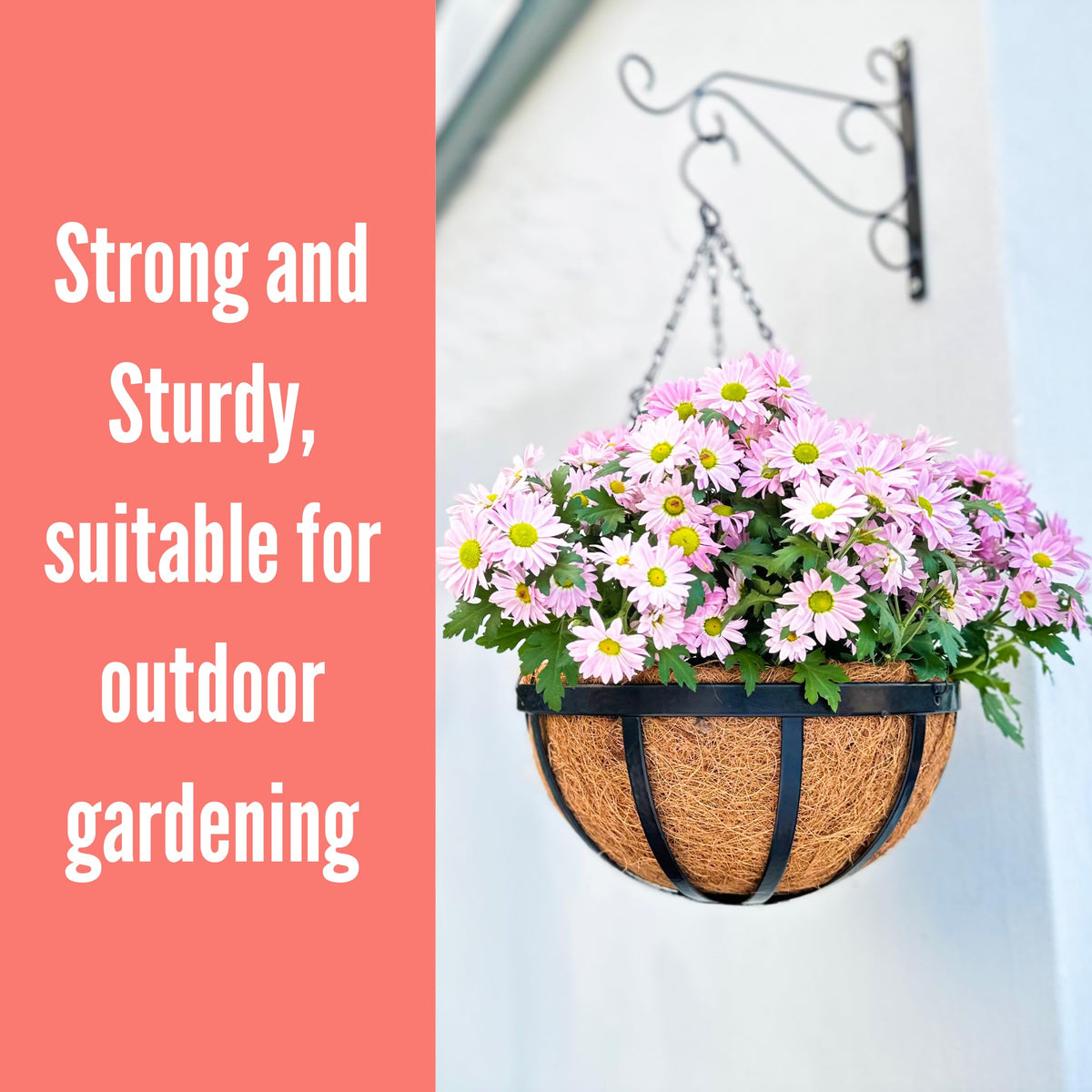 LáLáGreen rustic-decor hanging-basket adds natural charm to any space.