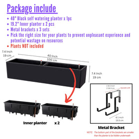 LáLáGreen self-watering system keeps soil moist with minimal maintenance.