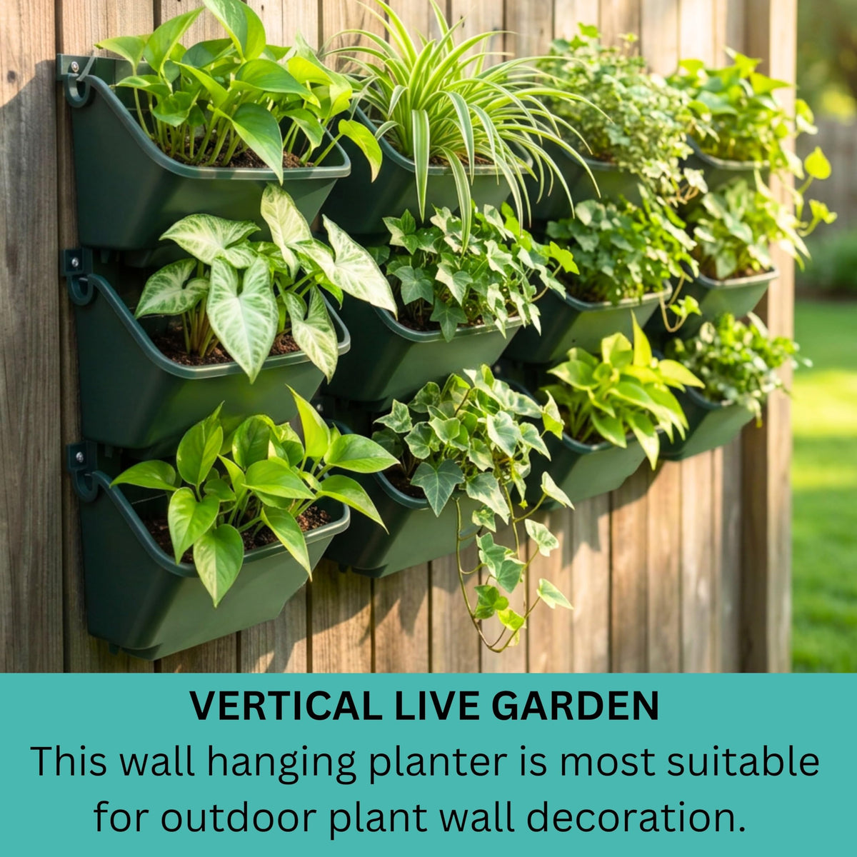 LáLáGreen modular system for linking planters on large walls