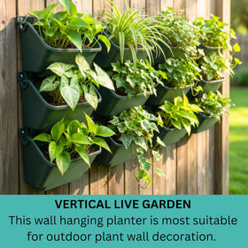 LáLáGreen modular system for linking planters on large walls