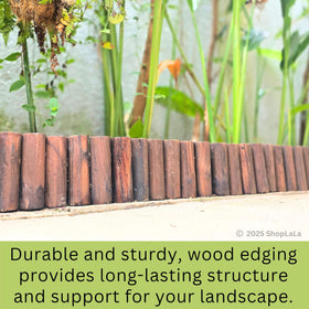 LaLaGreen curved edge border design suits flower beds and paths.