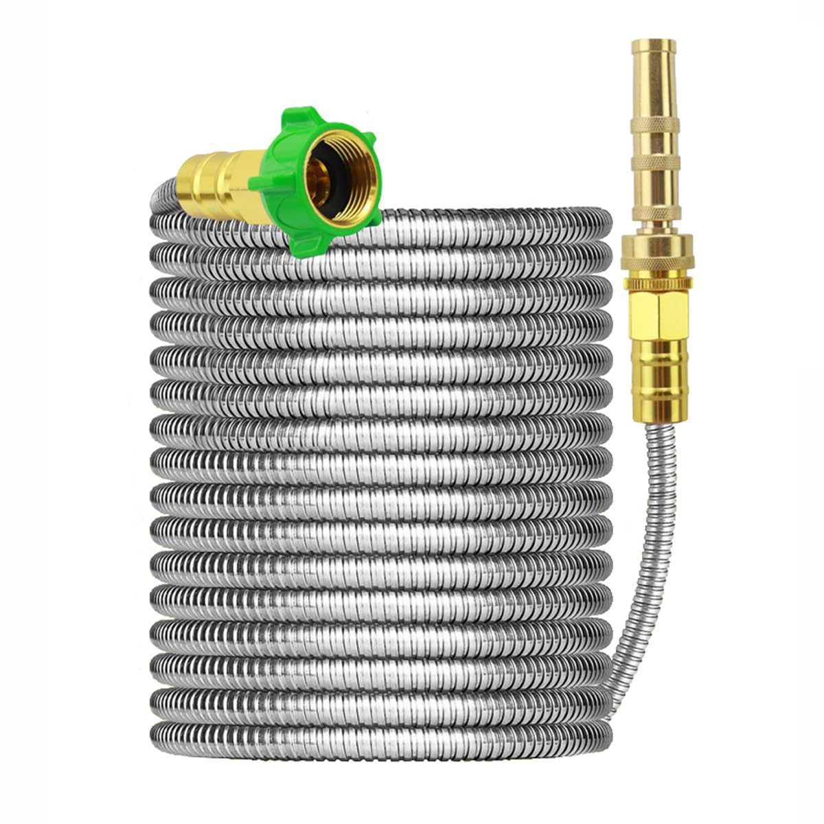 LAMEDLPT portable retractable hose ready for outdoor watering and easy storage.