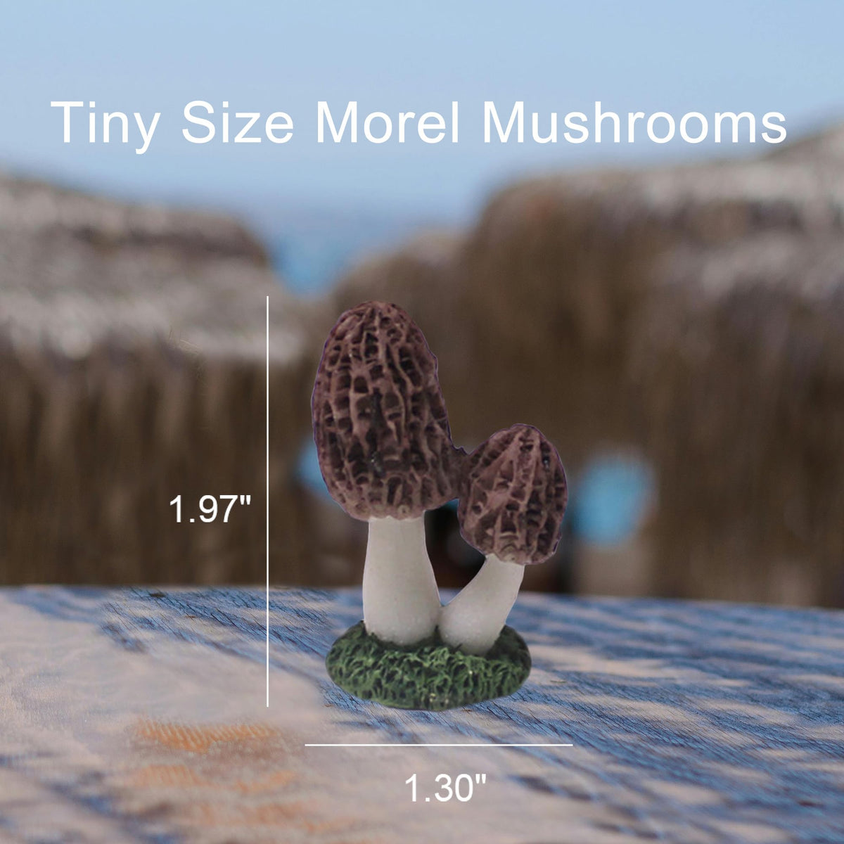 Lamnes miniature fairy garden mushrooms brighten terrariums and potted arrangements.
