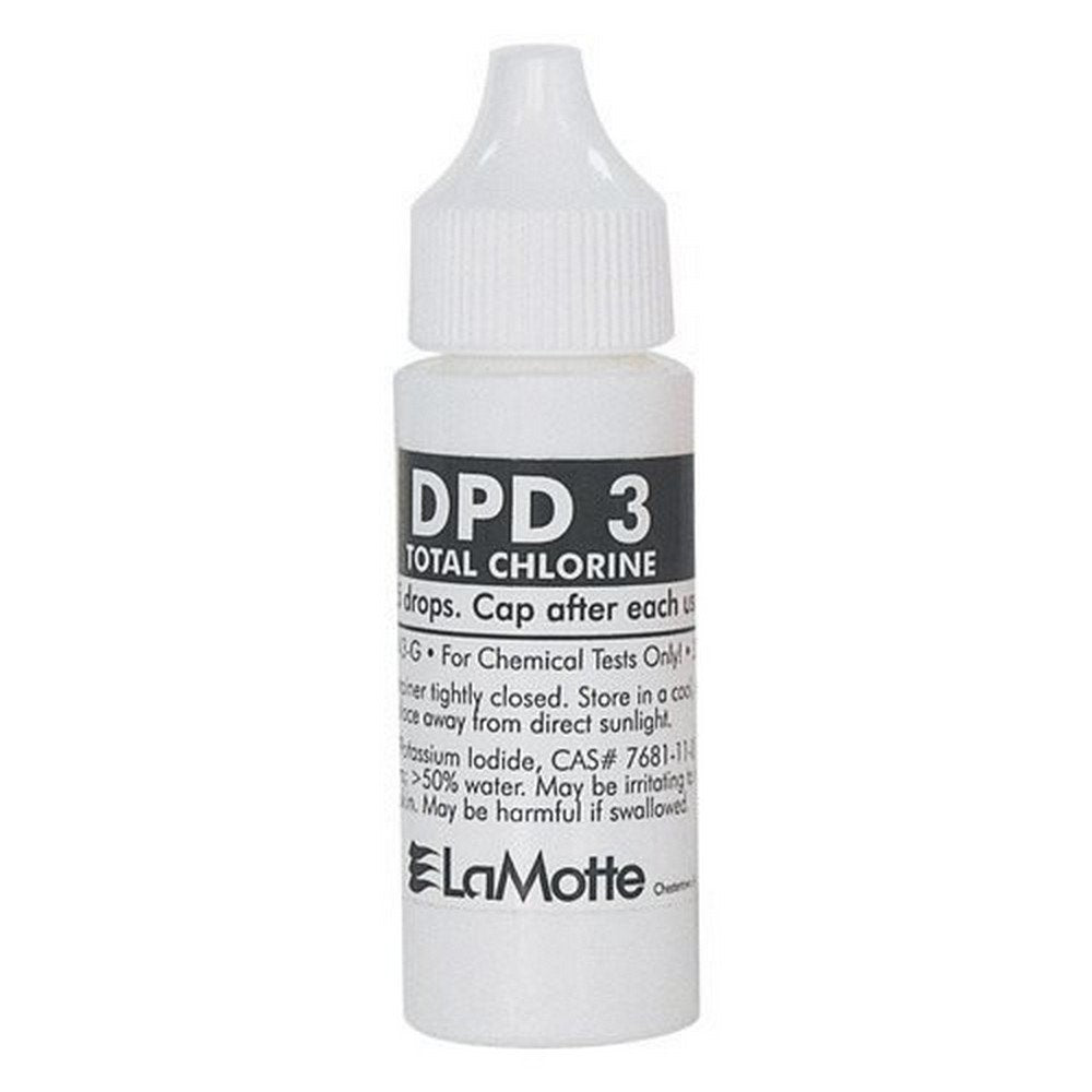 LaMotte DPD3 total chlorine reagent 60-count box for precise pool testing.