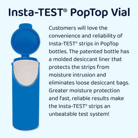 LaMotte Insta-Test Pro 600 Plus bottle holds 100 strips for quick testing