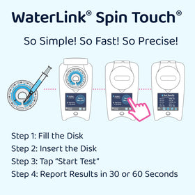 LaMotte SpinDisk reagent cartridge provides precise testing with minimal water sample.