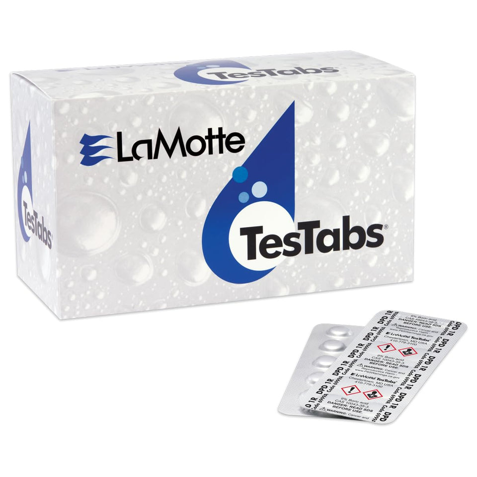 LaMotte TesTabs blister-pack offering easy, mess-free dispensing.