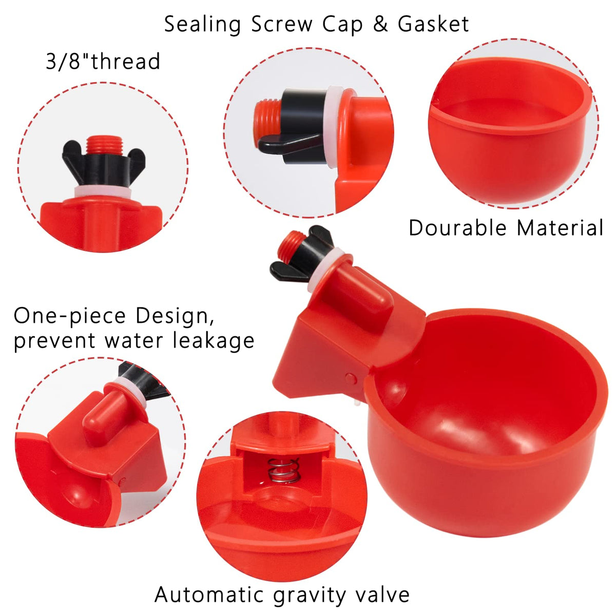 LANARP Durable design resists cracks and leaks even in active coops.