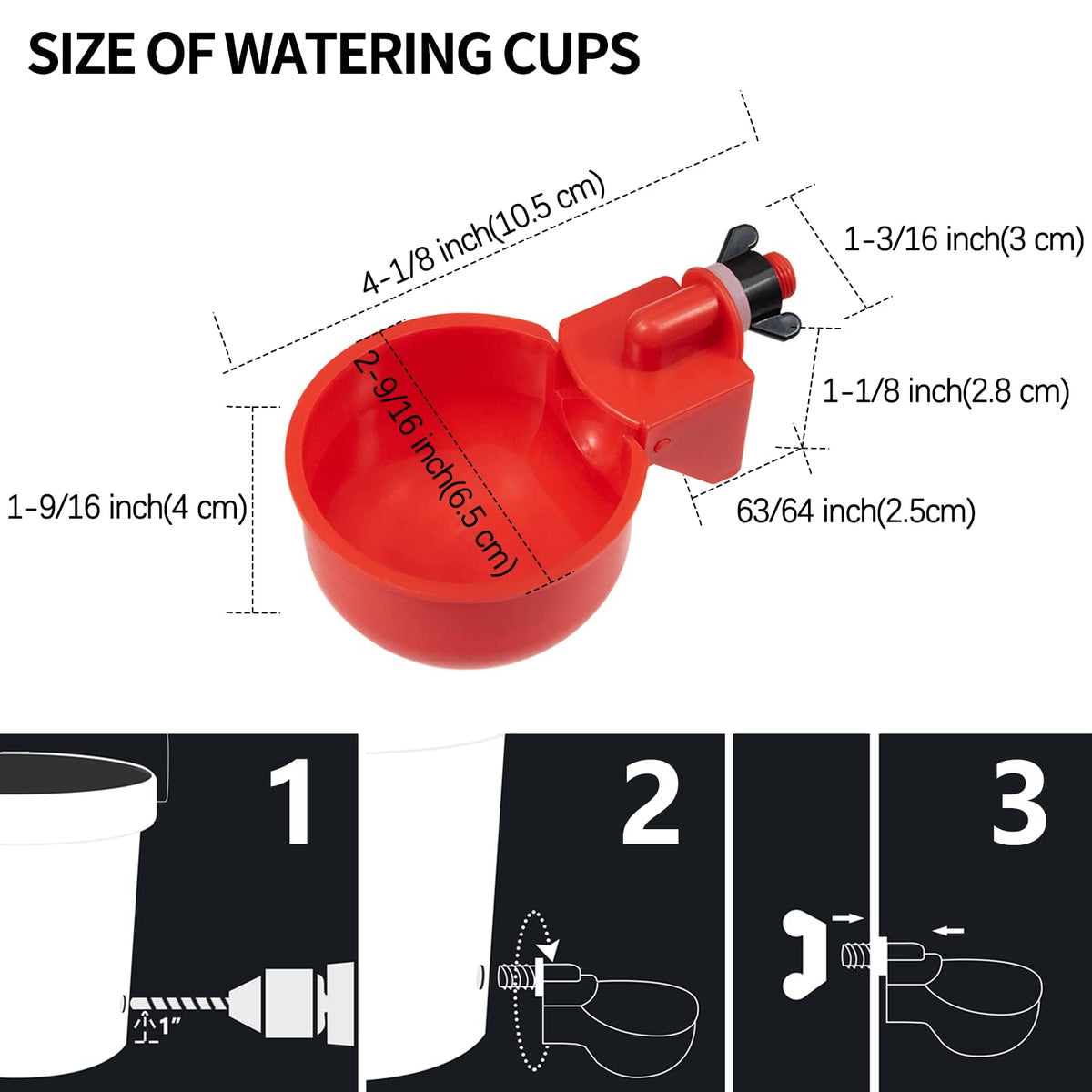 LANARP Poultry drinker kit includes everything needed to start in minutes.