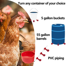 LANARP 5-gallon poultry drinker keeps water fresh and ready