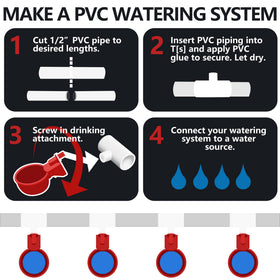 LANARP leak proof water cups with rubber washer for reliable water supply
