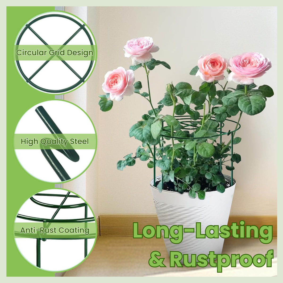 Lancisism weatherproof coated iron wire cage resists rust outdoors