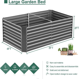 Land Guard bed side panel close-up, durable galvanized steel for outdoor longevity.