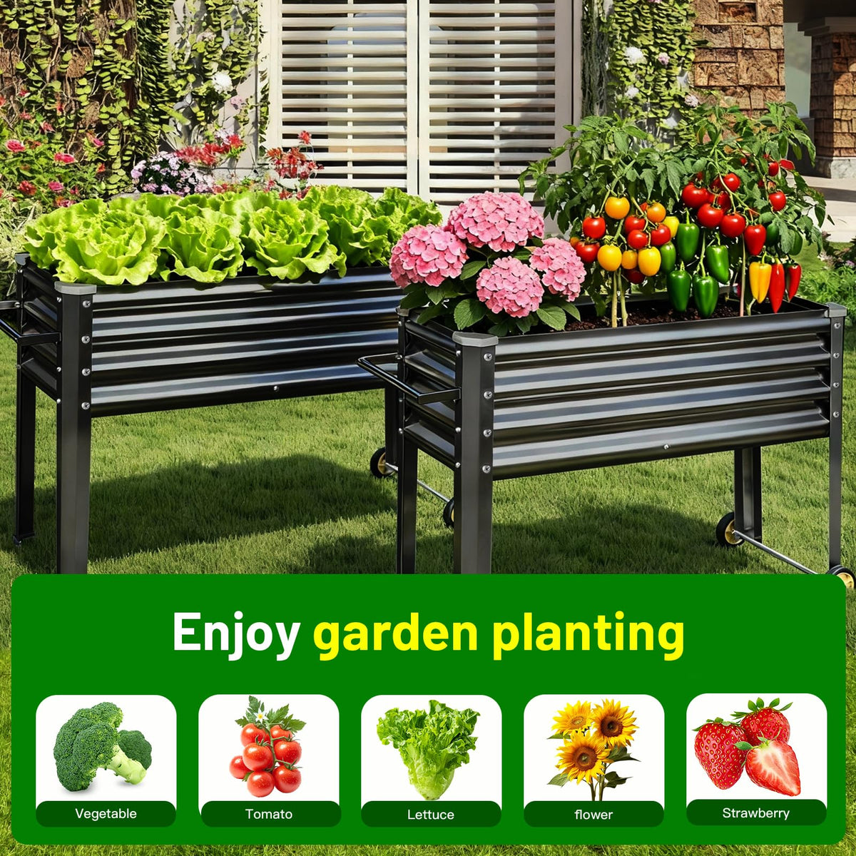 Land Guard 36-gallon planting area supporting diverse plantings.