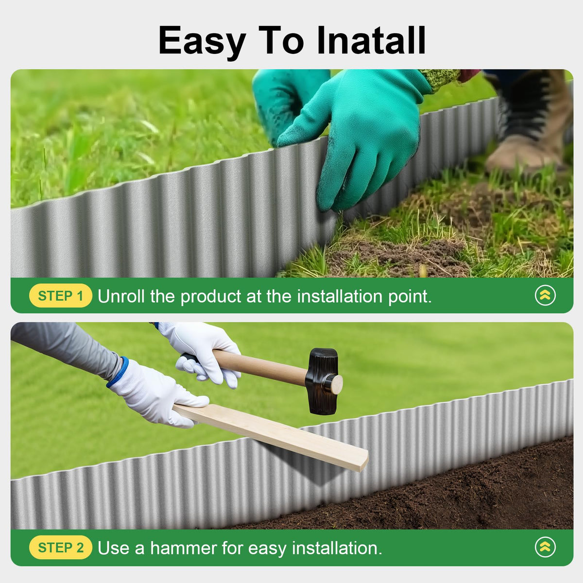 Land Guard CNC-finished edging with corrosion resistance ensures long-lasting outdoor use.