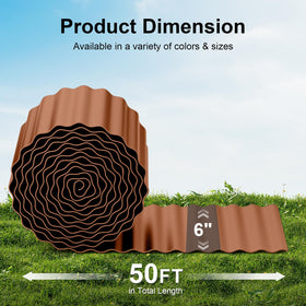 Land Guard corrugated edging detail shows 3D ripple design and robust construction.