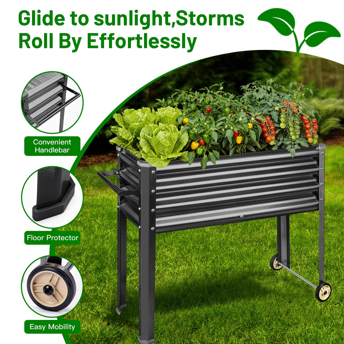 Land Guard dark grey finish blends with outdoor spaces elegantly.