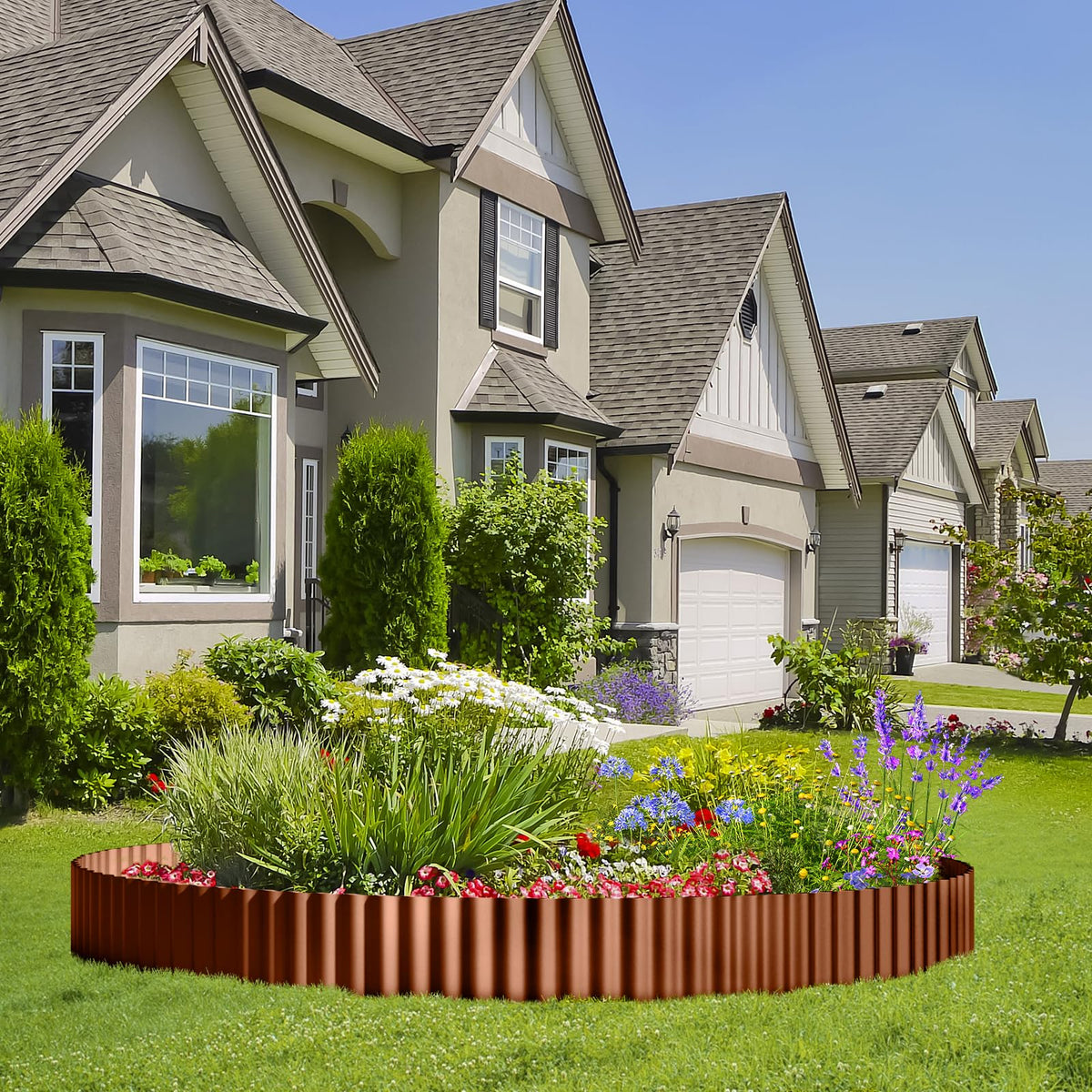 Land Guard DIY-friendly edging assembly offers a simple, polished garden edge