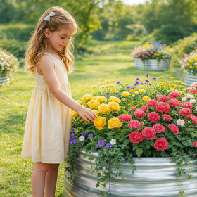 Land Guard bed shows easy five minute assembly for immediate gardening