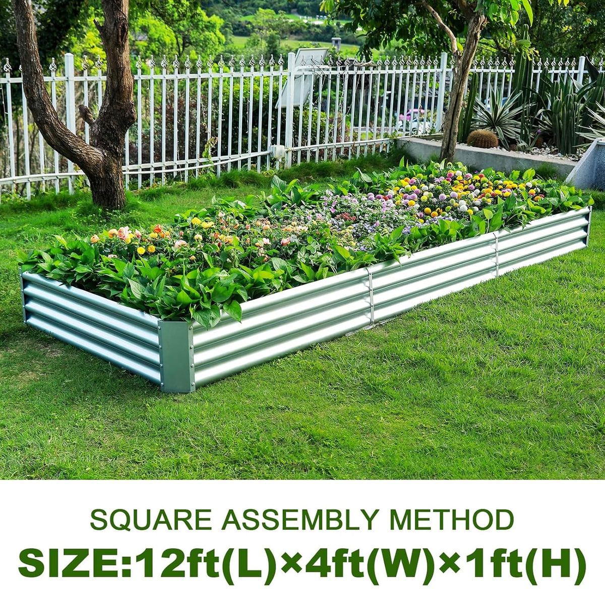 Land Guard easy assembly galvanized bed kit with included nuts and bolts.