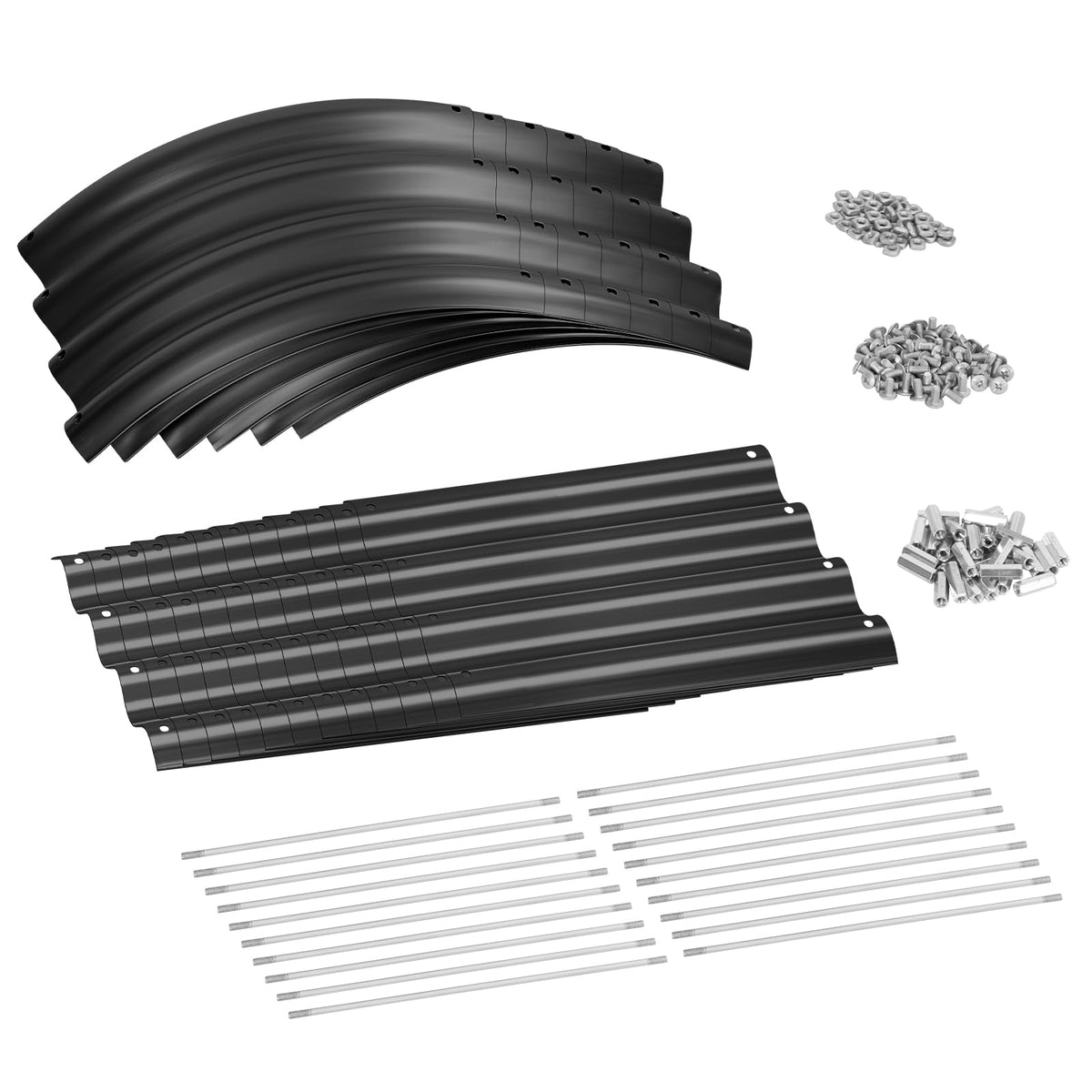 Land Guard raised bed dimensions graphic emphasizing generous 96x24x12 inch size