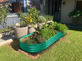Green color option enhances garden aesthetics and blends with surroundings.
