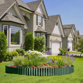Land Guard metal edging borders a lawn with a clean, contemporary line