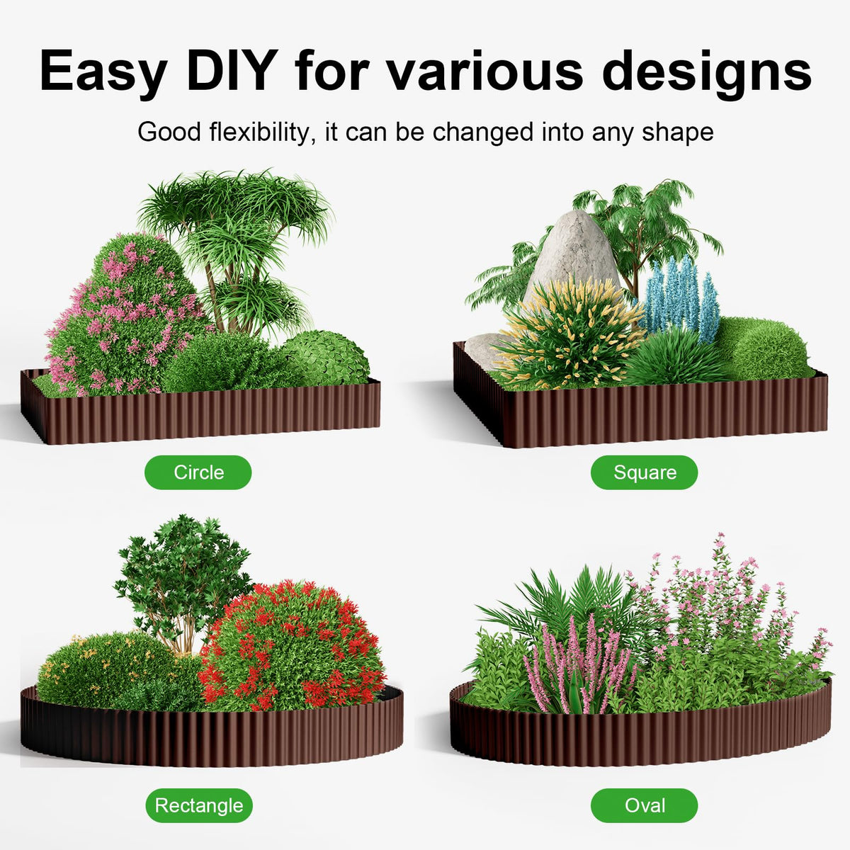 Weather-resistant Land Guard edging stands up to outdoor conditions