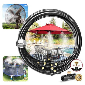 LANDGARDEN brass mist nozzles provide durable, even spray for cooling.