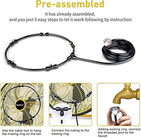 LANDGARDEN Fine mist range up to 20-40 inches per nozzle