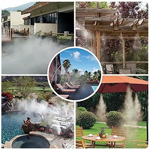 LANDGARDEN greenhouse misting aids efficient watering and cooling.