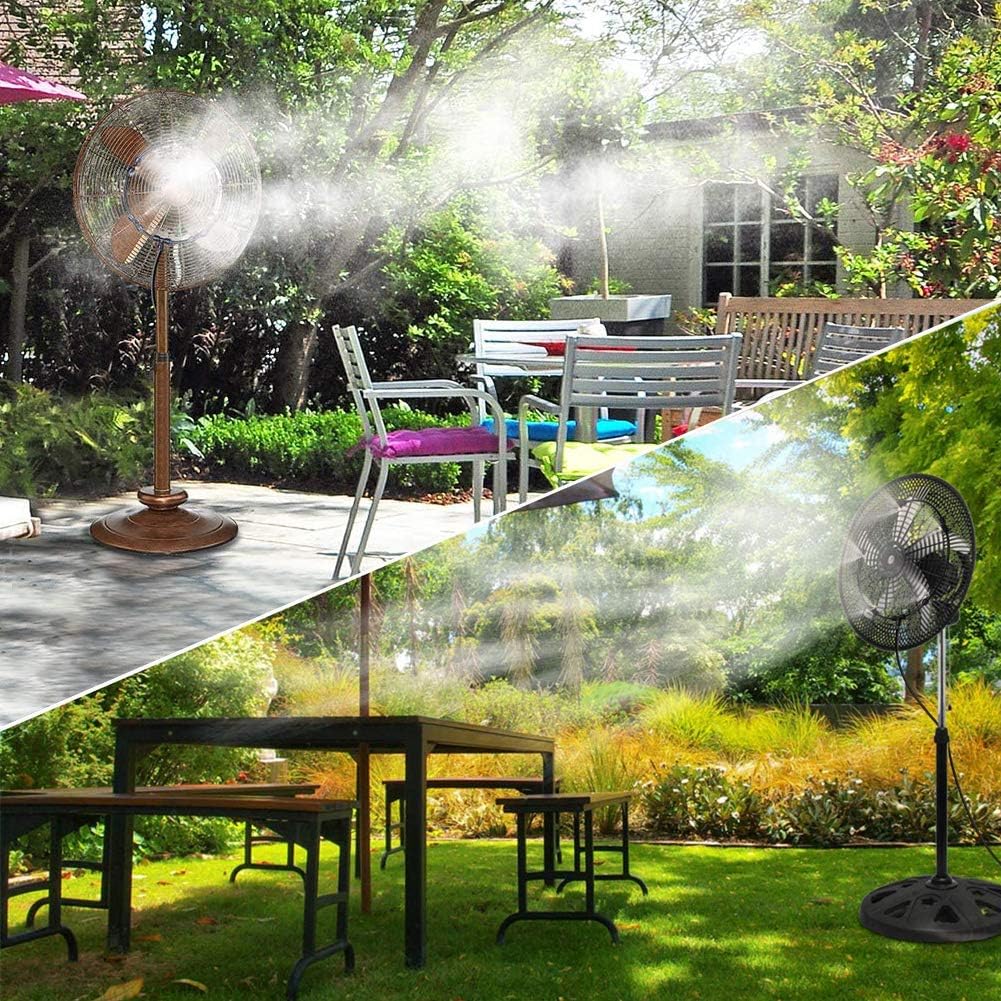 LANDGARDEN Patio cooling setup delivers refreshing spray during hot days