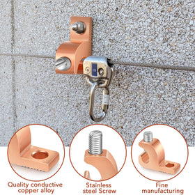 Landhoow grounding-lay-in conduit connector offers quick wire insertion and secure anchor.