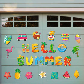 Landhoow Hello Summer flamingo magnet adds tropical flair to refrigerator or car