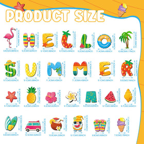 Landhoow Hello Summer flowers magnet brightens metal surfaces with summer color