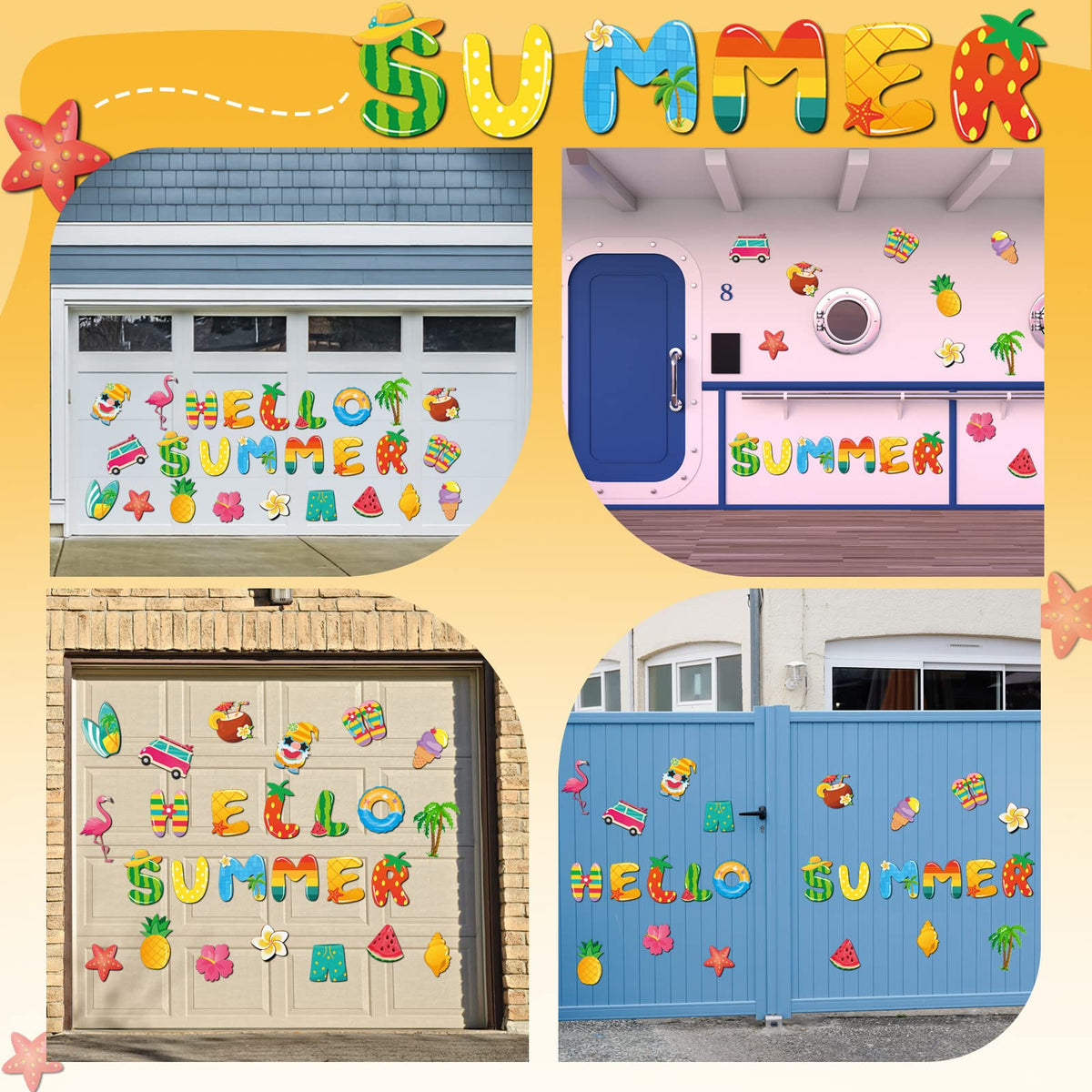 Landhoow Hello Summer watermelon magnet adds bright fruit themed fun to metal surfaces