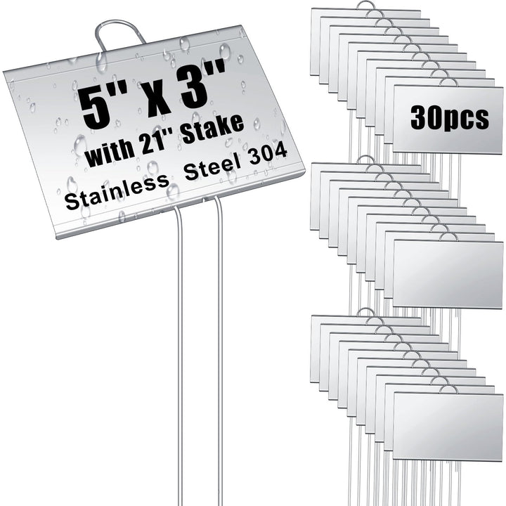 Landhoow 5x3 inch plant label for clear seedling IDs