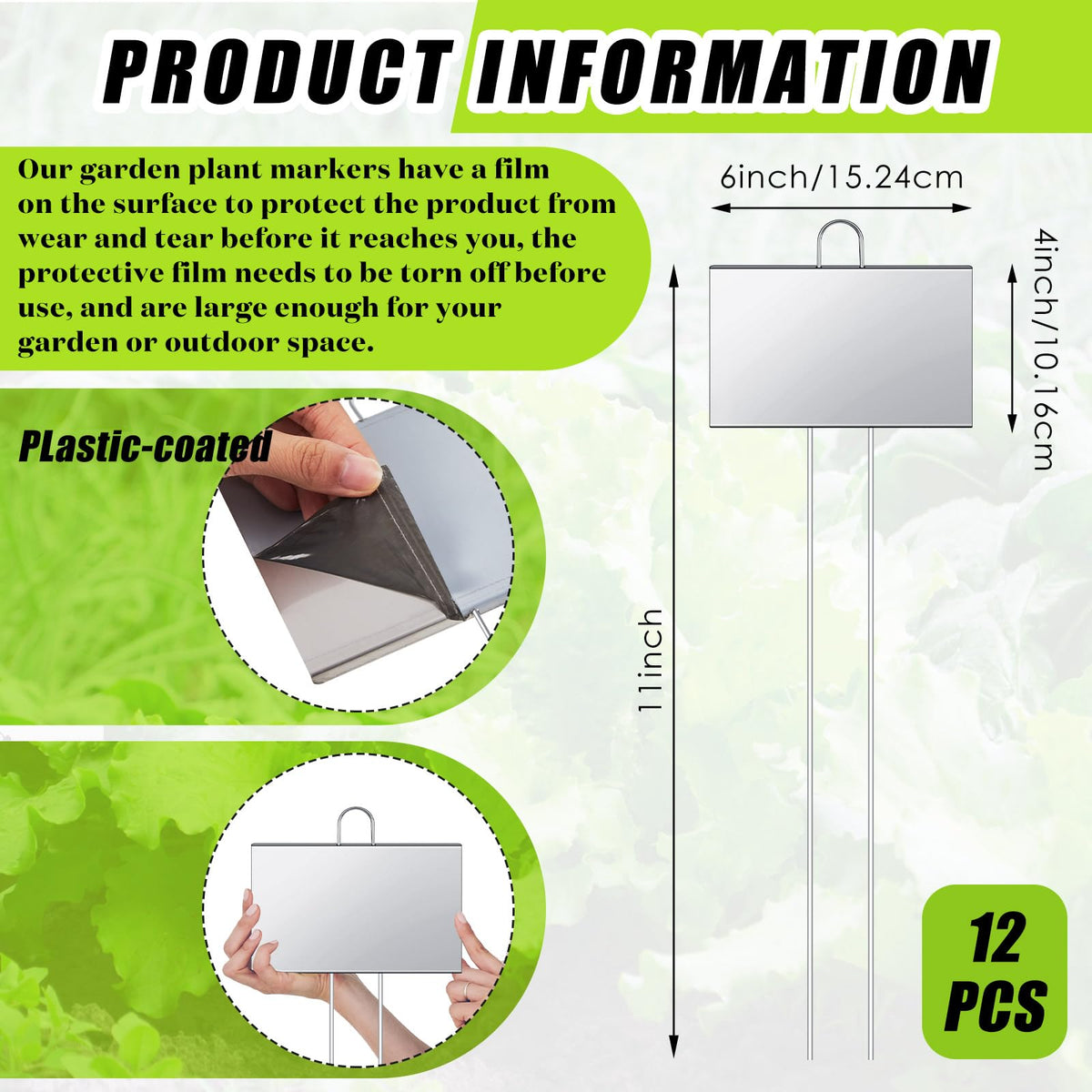 Landhoow 11-inch stake plant marker for easy placement