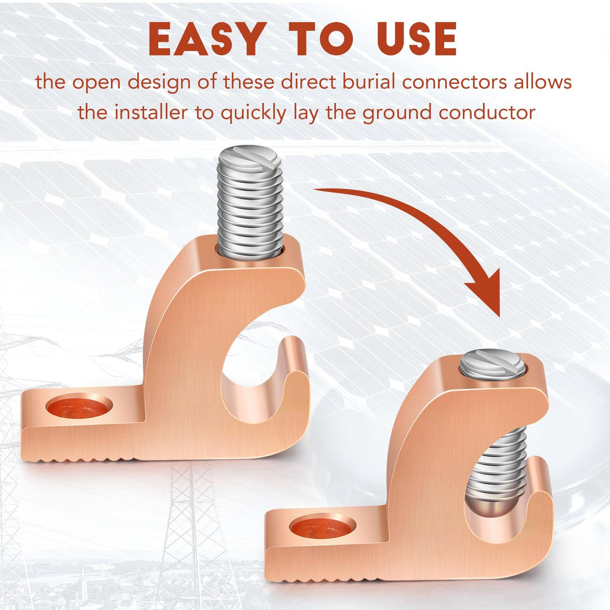 Landhoow stainless screws included for long-lasting conduit grip and stability.