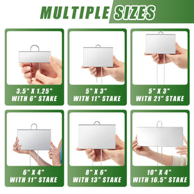Landhoow weatherproof stainless steel labels resist rain and sun