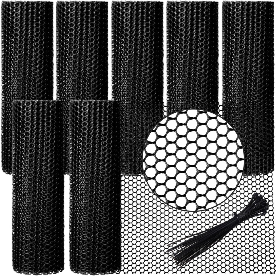 Landical six-roll plastic chicken wire fencing pack for large-area projects