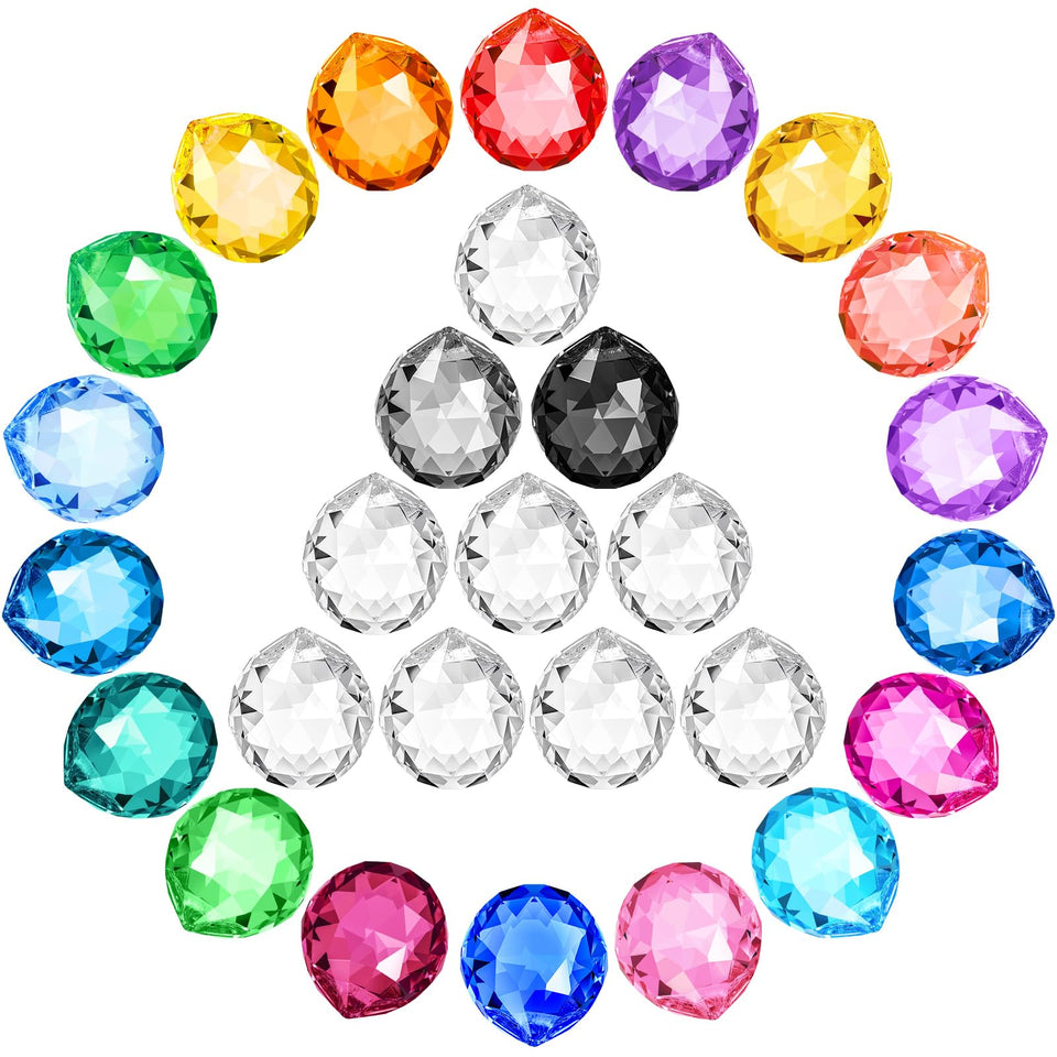 Landical 60-pack rainbow crystal suncatchers brighten windows and spaces