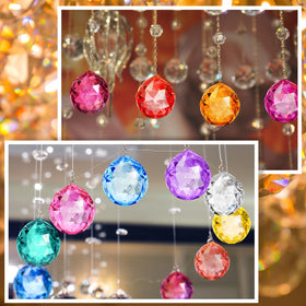 Landical crystal suncatchers for Christmas trees and home decor