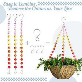 Landical sturdy large and small hooks support pots, feeders, and decor securely