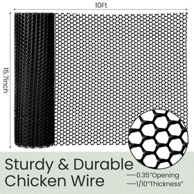 Close-up of Landical hexagonal poultry netting mesh detail