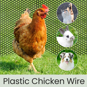 Landical fencing protecting plants and pets during outdoor activity