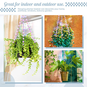 Landical pink hanging chain kit for bird feeders and wind chimes.