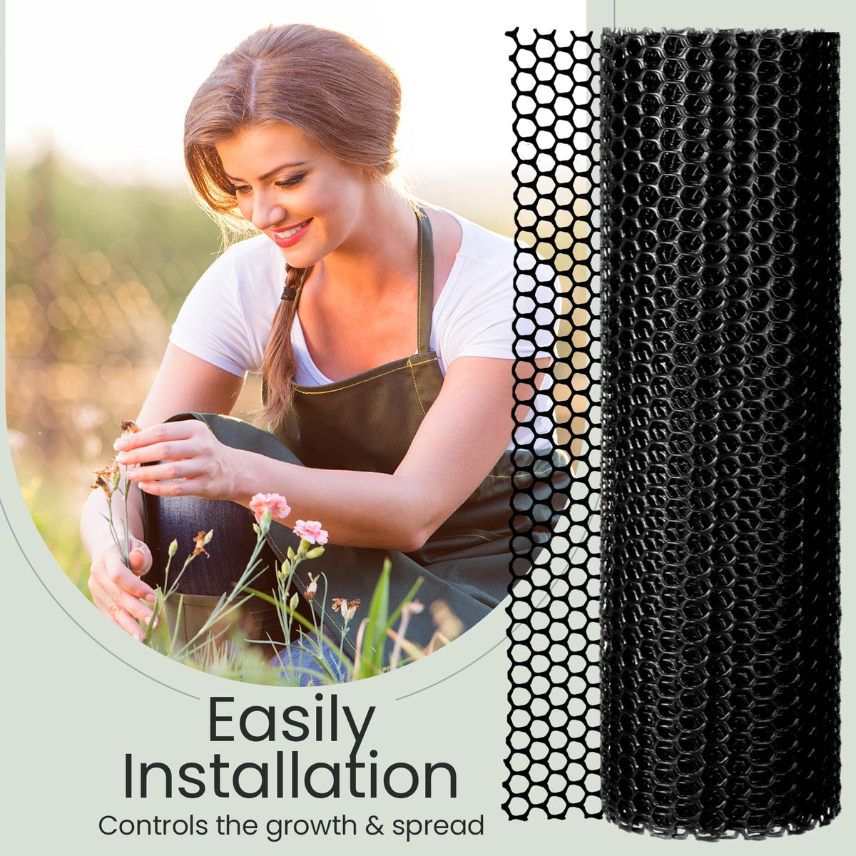 Landical zip ties included for quick fence assembly and secure setup